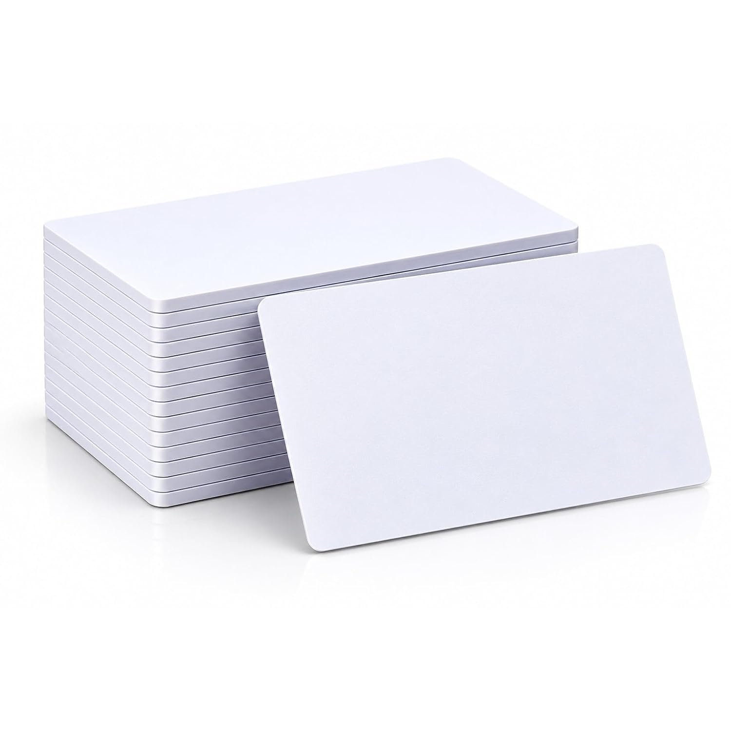 INDIGREEN NFC business cards, White, NTAG216 (888 bytes), blank printable and rewritable